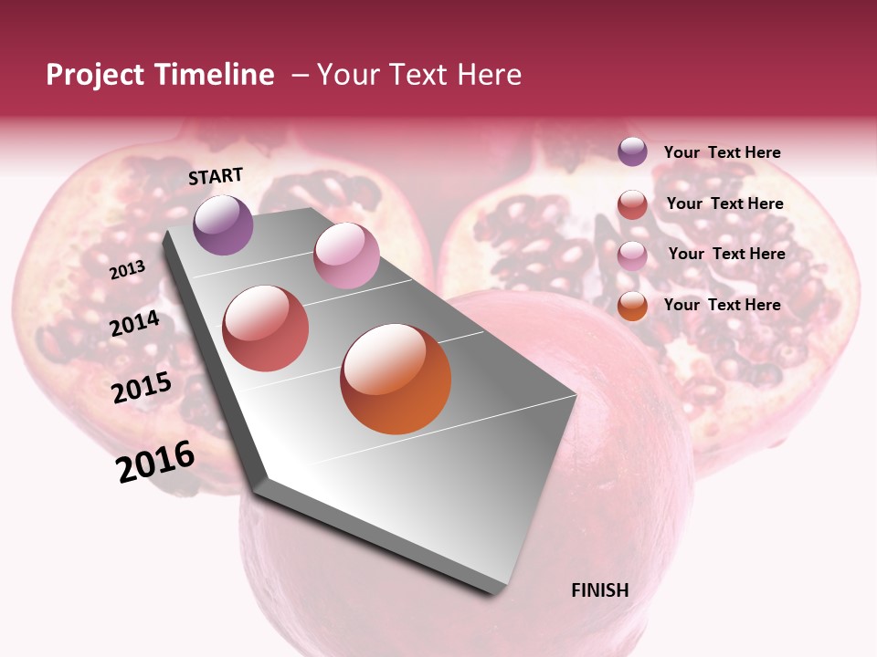 Dainty Fruit Isolated PowerPoint Template
