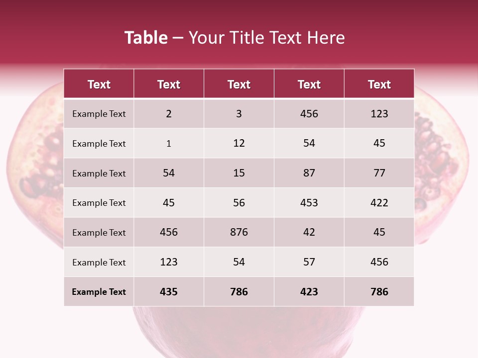 Dainty Fruit Isolated PowerPoint Template