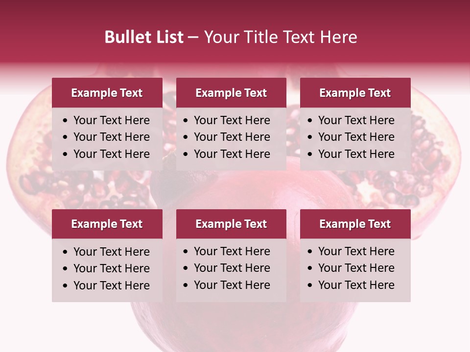 Dainty Fruit Isolated PowerPoint Template