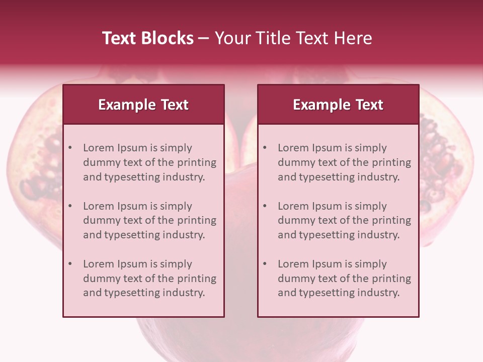 Dainty Fruit Isolated PowerPoint Template