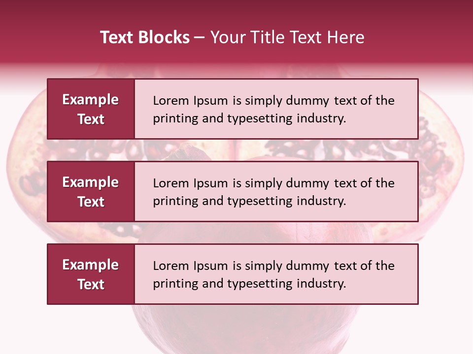 Dainty Fruit Isolated PowerPoint Template