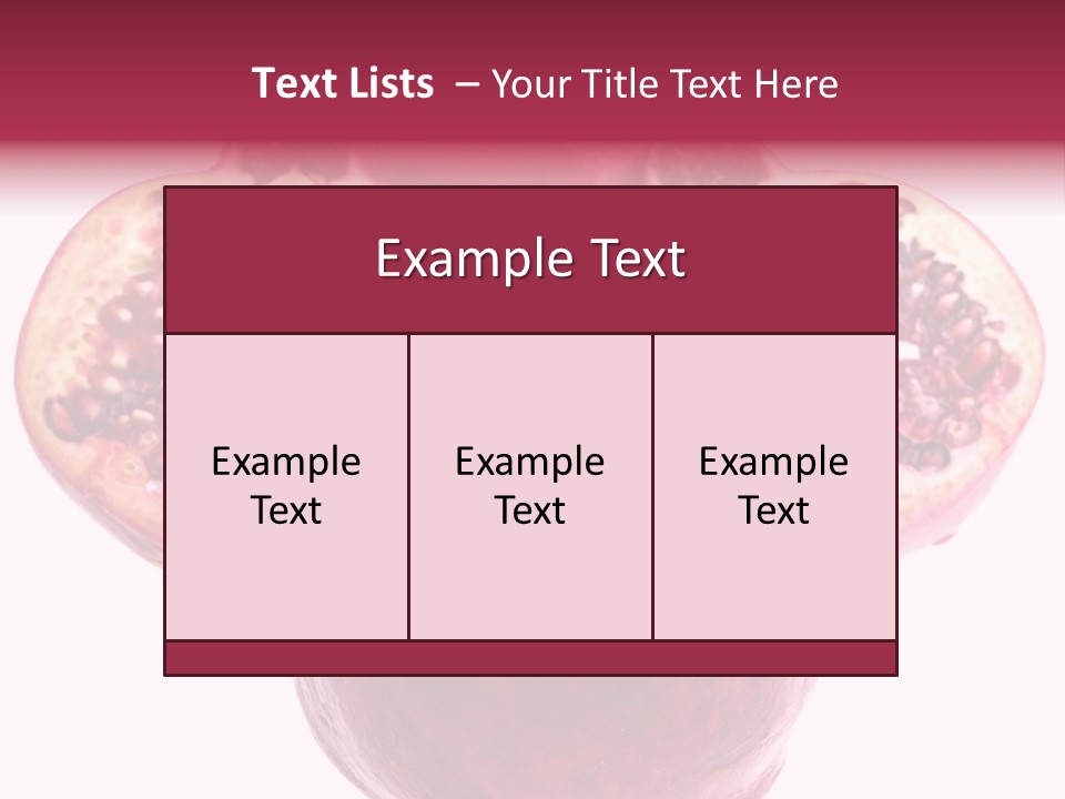 Dainty Fruit Isolated PowerPoint Template