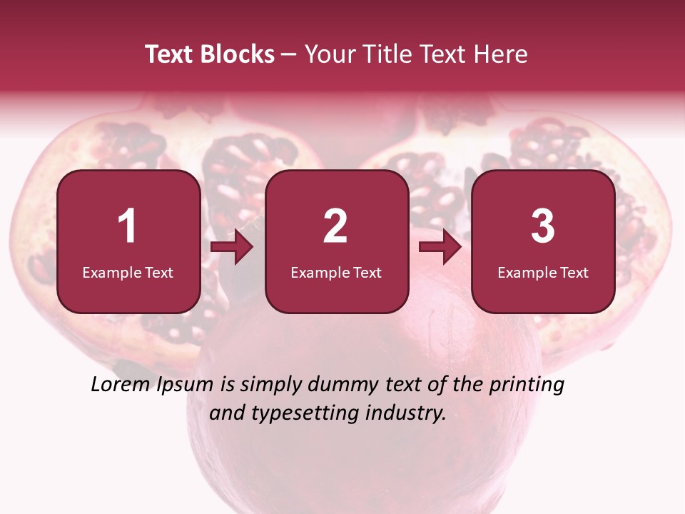 Dainty Fruit Isolated PowerPoint Template