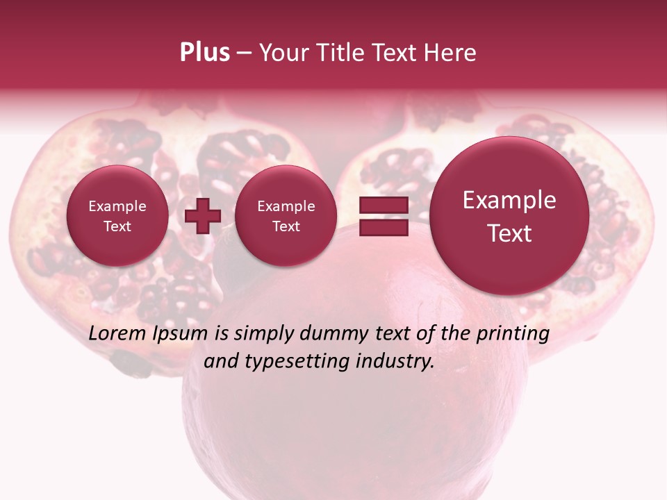 Dainty Fruit Isolated PowerPoint Template