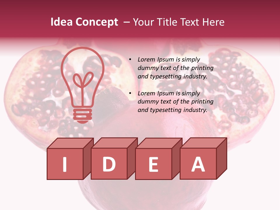 Dainty Fruit Isolated PowerPoint Template