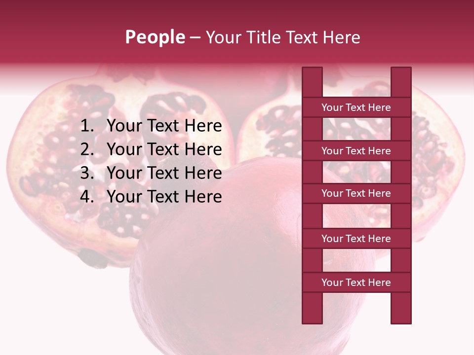 Dainty Fruit Isolated PowerPoint Template