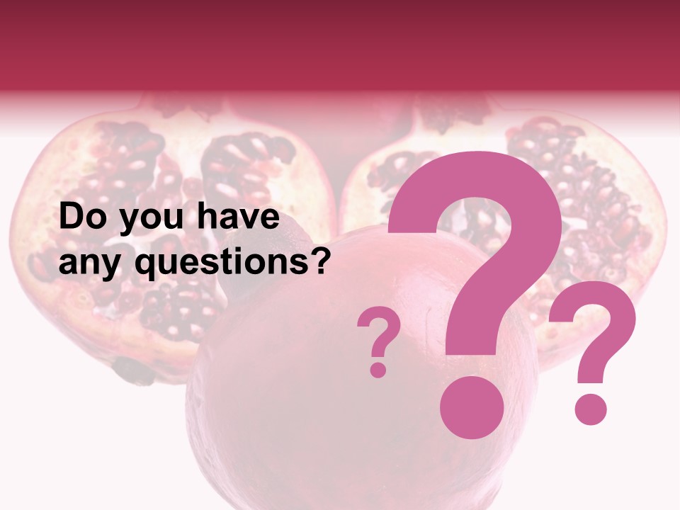 Dainty Fruit Isolated PowerPoint Template