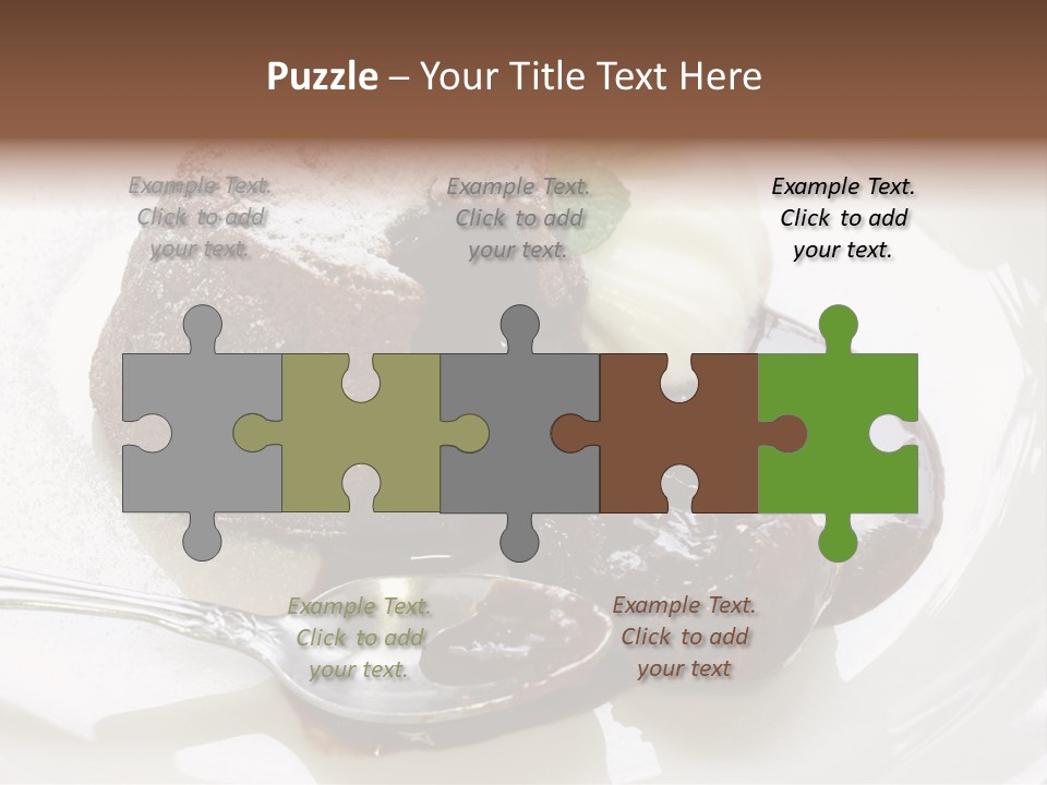 Fondant Au Chocolat Recipe PowerPoint Template