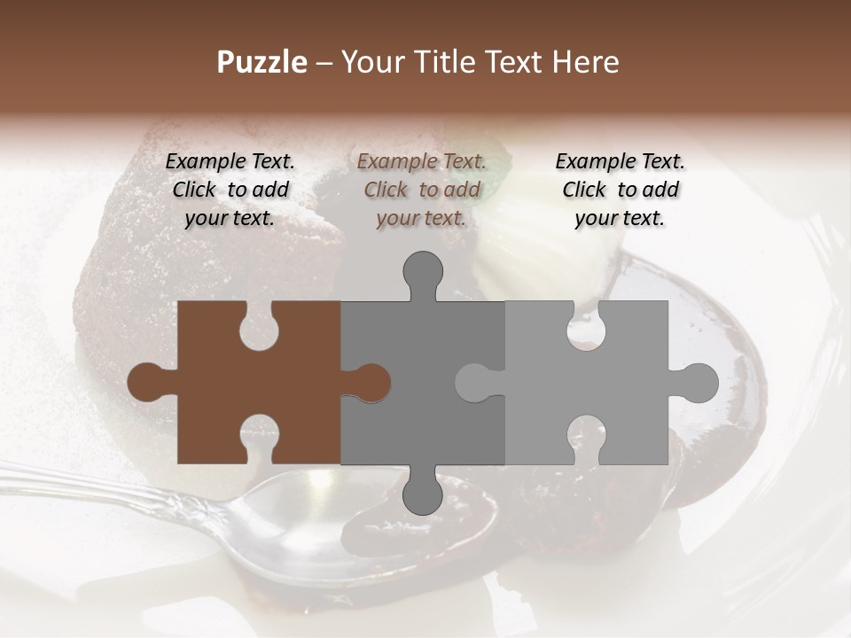 Fondant Au Chocolat Recipe PowerPoint Template