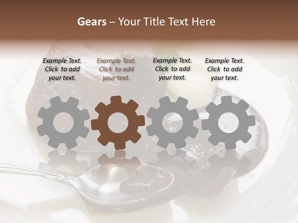 Fondant Au Chocolat Recipe PowerPoint Template