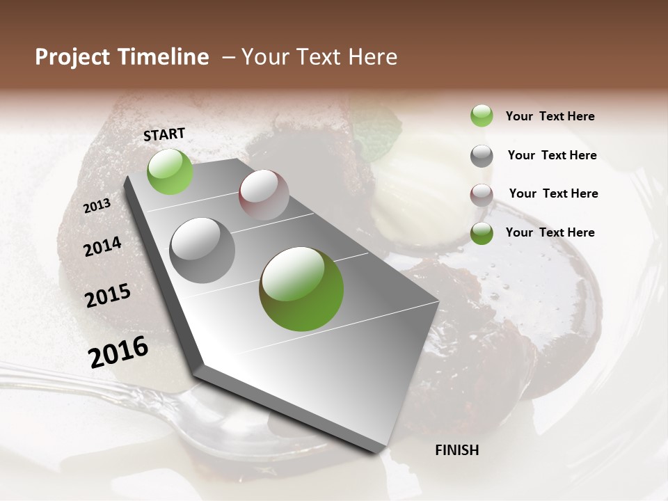 Fondant Au Chocolat Recipe PowerPoint Template