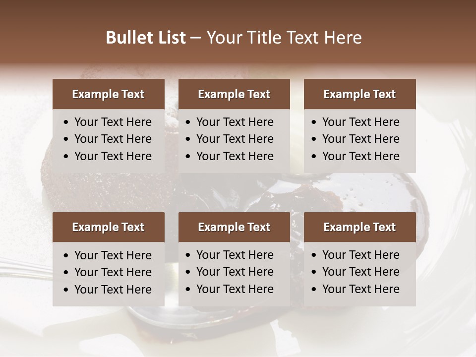 Fondant Au Chocolat Recipe PowerPoint Template