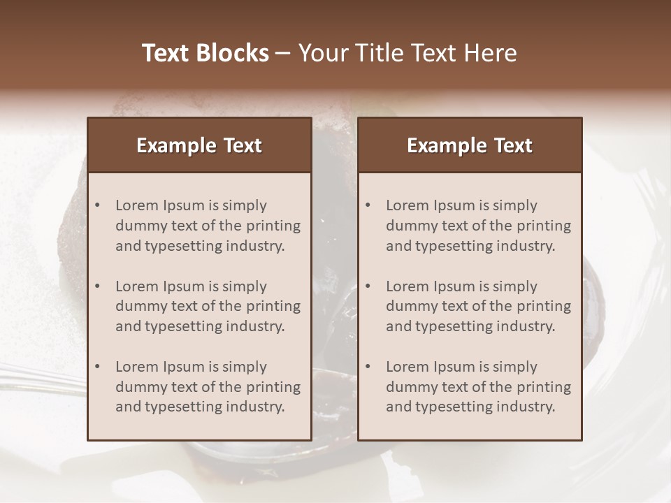 Fondant Au Chocolat Recipe PowerPoint Template