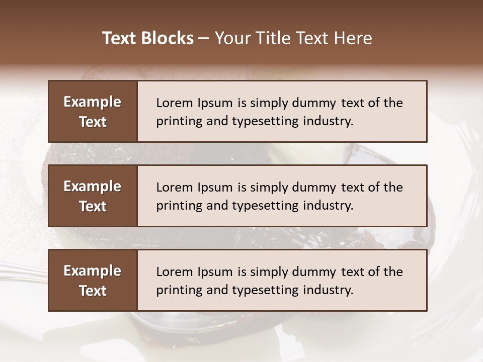 Fondant Au Chocolat Recipe PowerPoint Template
