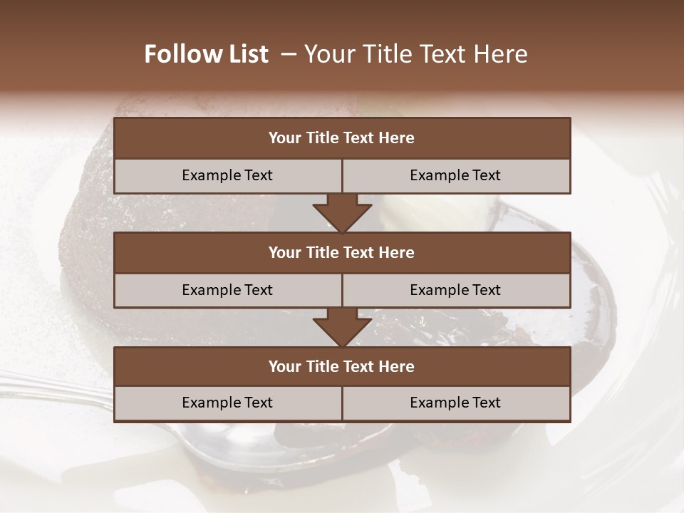 Fondant Au Chocolat Recipe PowerPoint Template