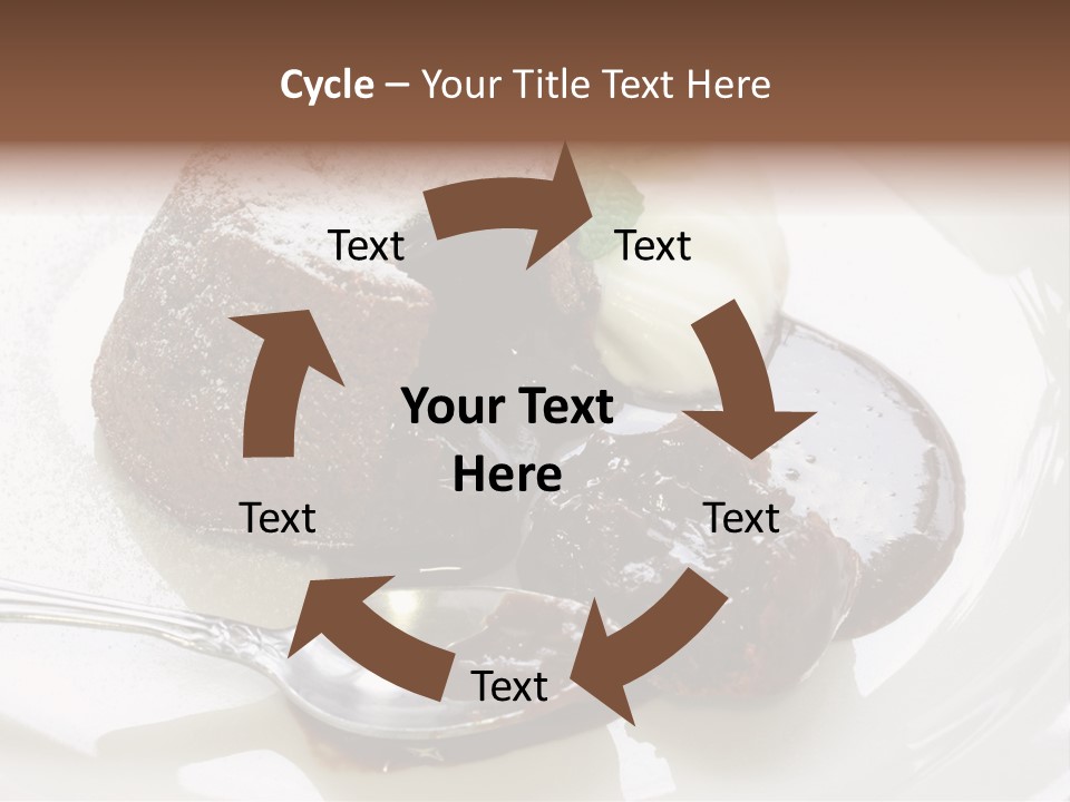 Fondant Au Chocolat Recipe PowerPoint Template