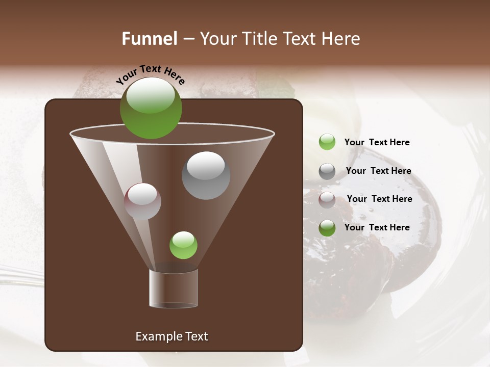 Fondant Au Chocolat Recipe PowerPoint Template