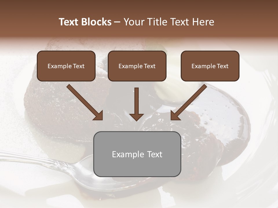 Fondant Au Chocolat Recipe PowerPoint Template