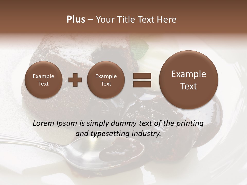 Fondant Au Chocolat Recipe PowerPoint Template