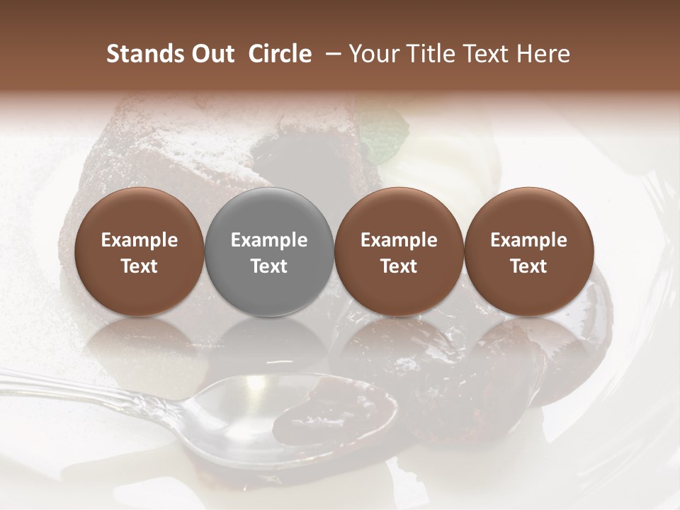 Fondant Au Chocolat Recipe PowerPoint Template