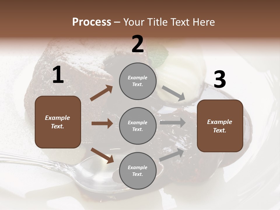 Fondant Au Chocolat Recipe PowerPoint Template