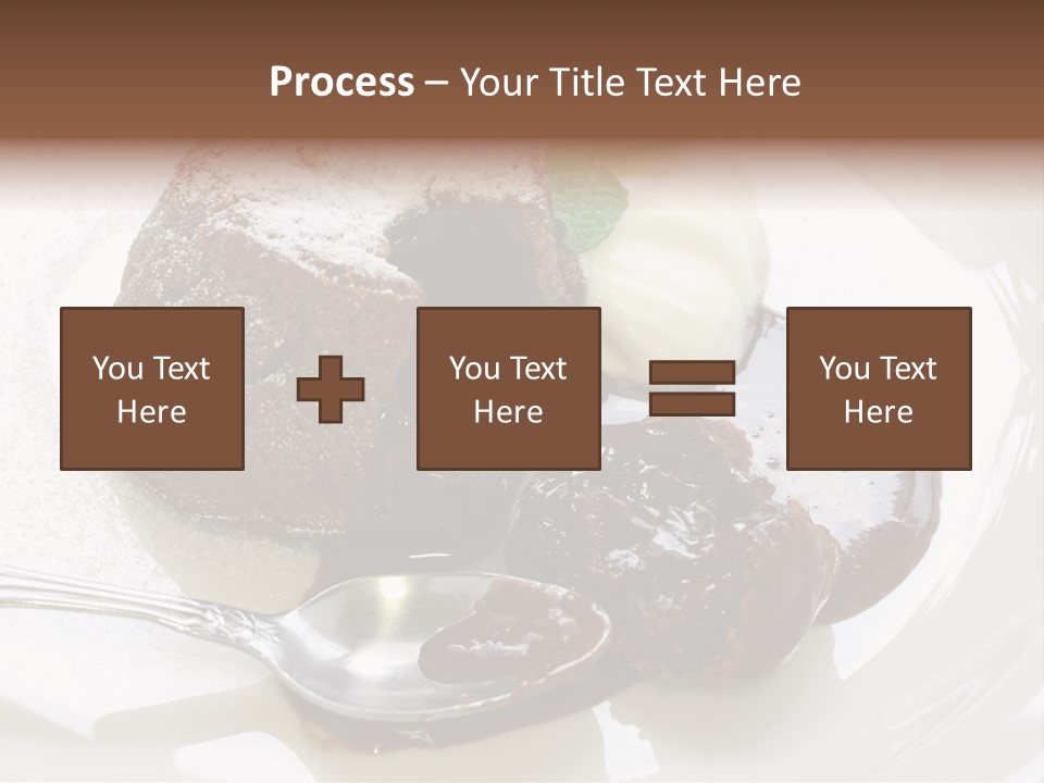 Fondant Au Chocolat Recipe PowerPoint Template