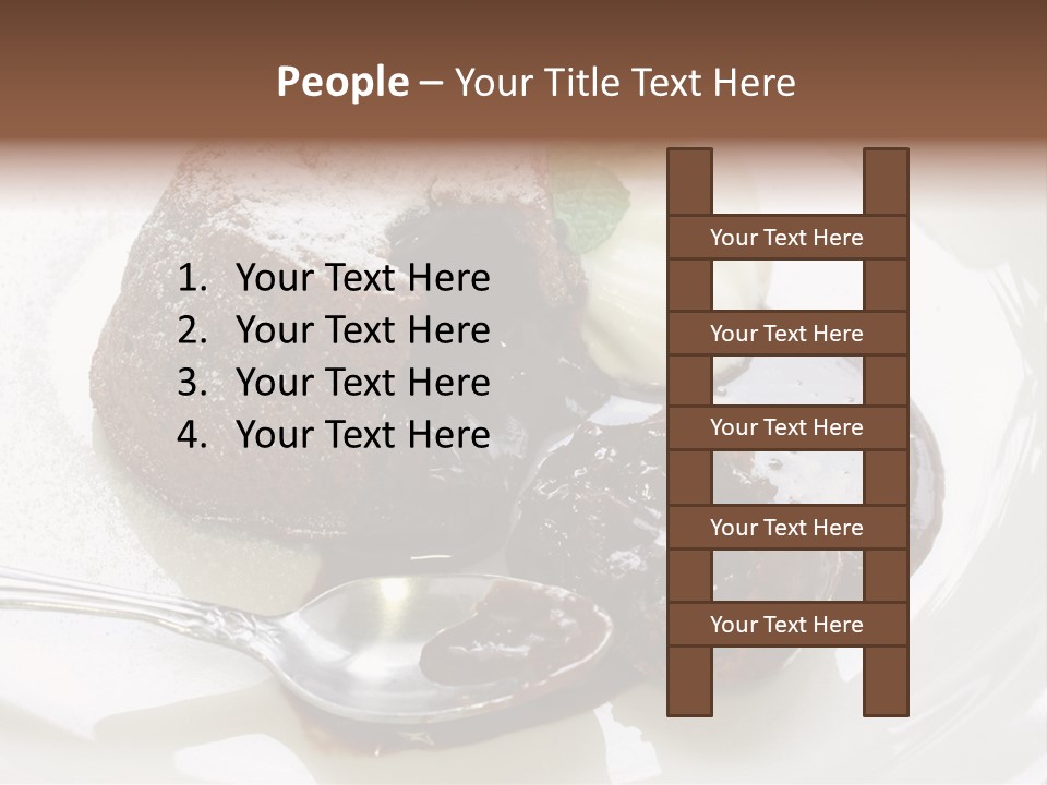Fondant Au Chocolat Recipe PowerPoint Template