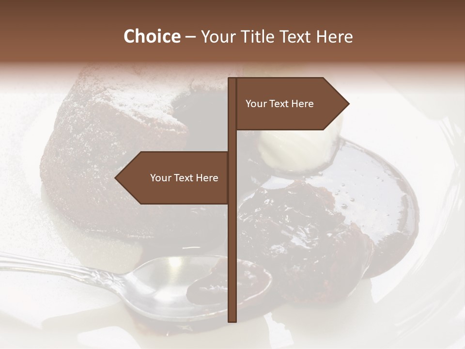 Fondant Au Chocolat Recipe PowerPoint Template