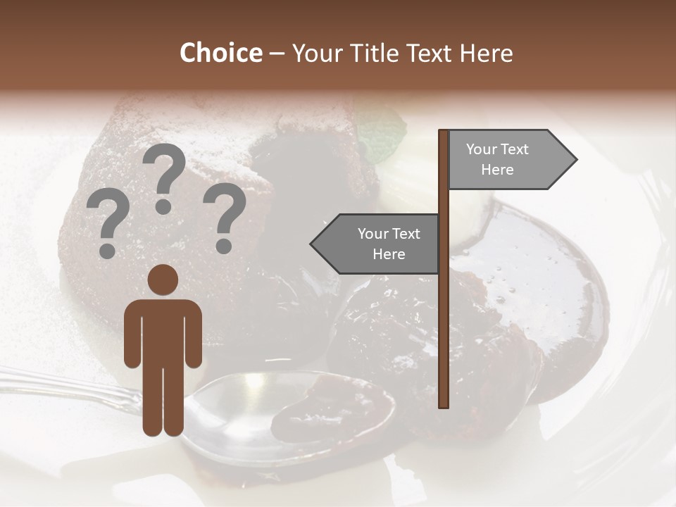 Fondant Au Chocolat Recipe PowerPoint Template