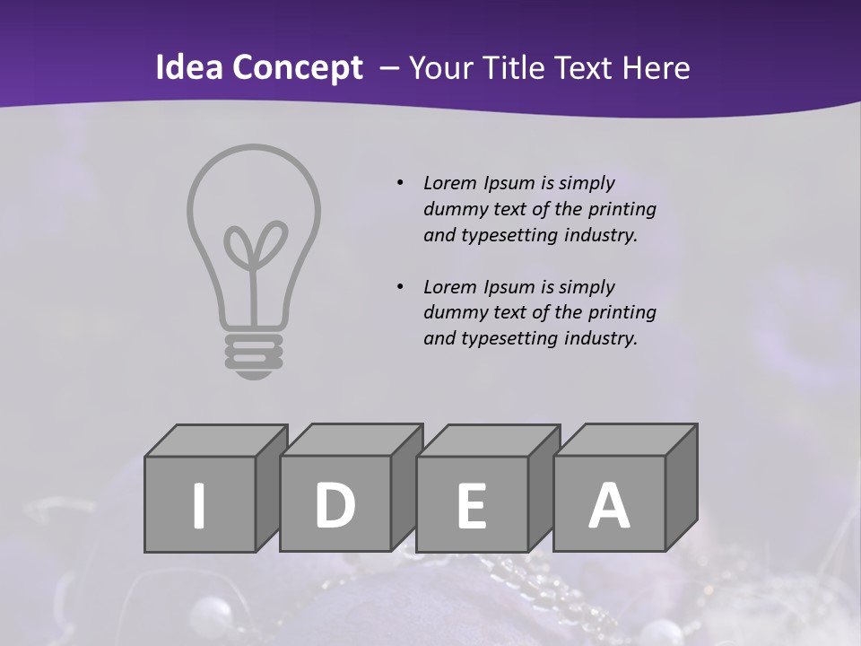 Ostereier Lila PowerPoint Template