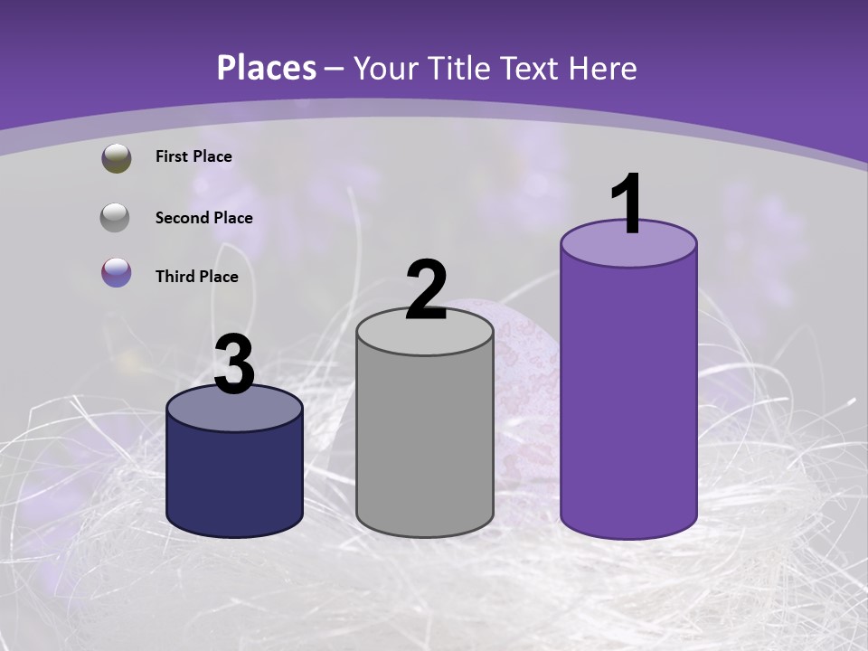 Purple Mottled Dyed PowerPoint Template