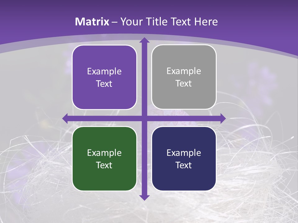 Purple Mottled Dyed PowerPoint Template