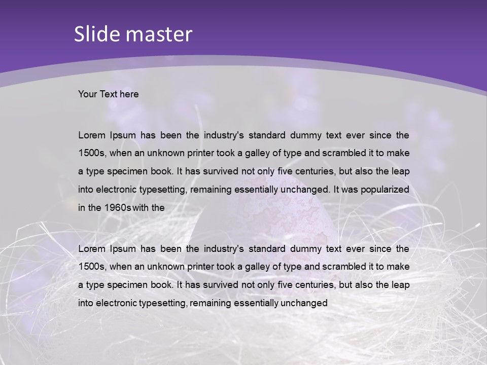 Purple Mottled Dyed PowerPoint Template