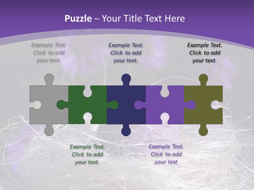 Purple Mottled Dyed PowerPoint Template