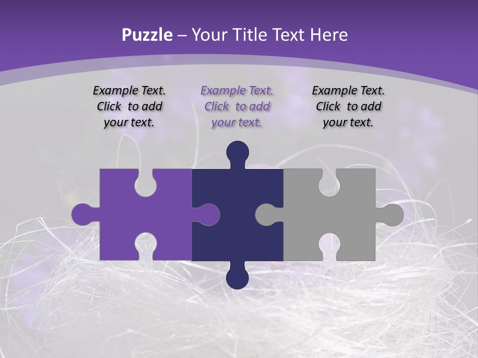 Purple Mottled Dyed PowerPoint Template