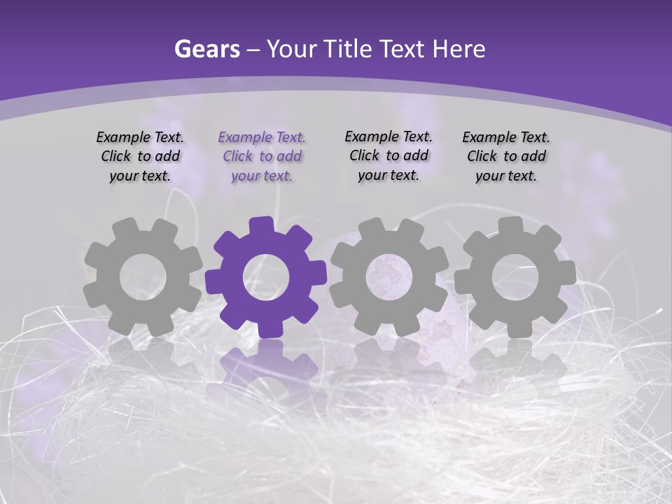 Purple Mottled Dyed PowerPoint Template