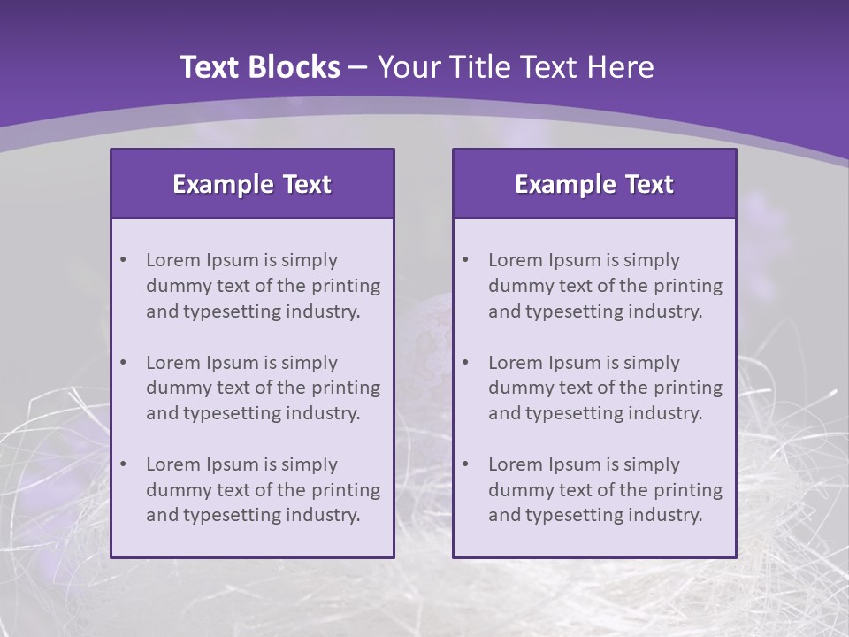 Purple Mottled Dyed PowerPoint Template