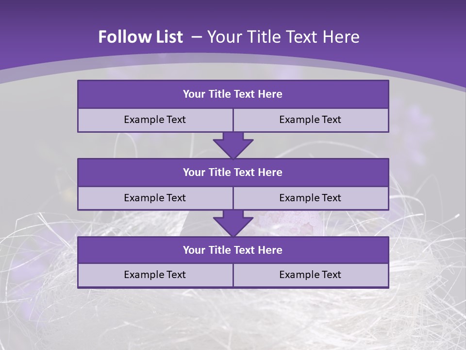 Purple Mottled Dyed PowerPoint Template