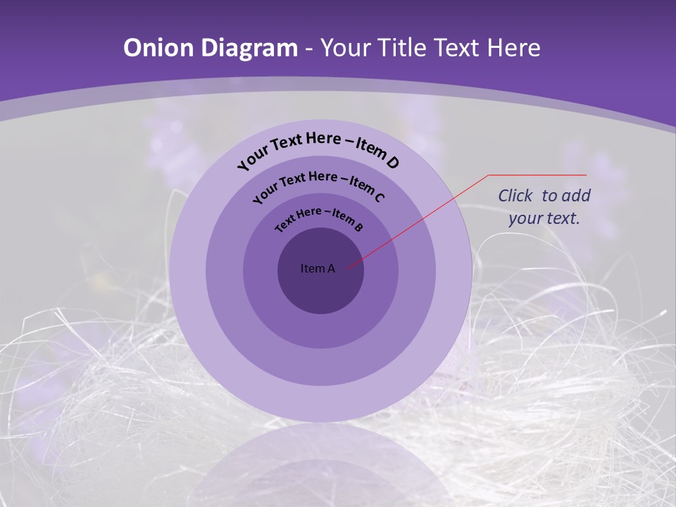 Purple Mottled Dyed PowerPoint Template