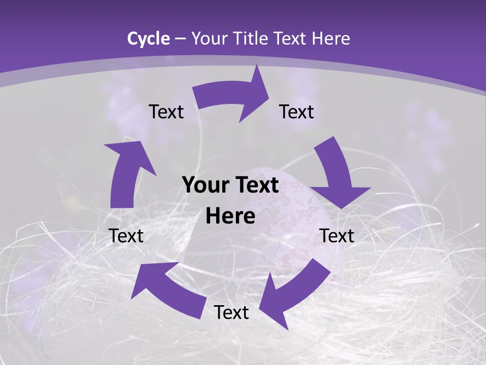 Purple Mottled Dyed PowerPoint Template