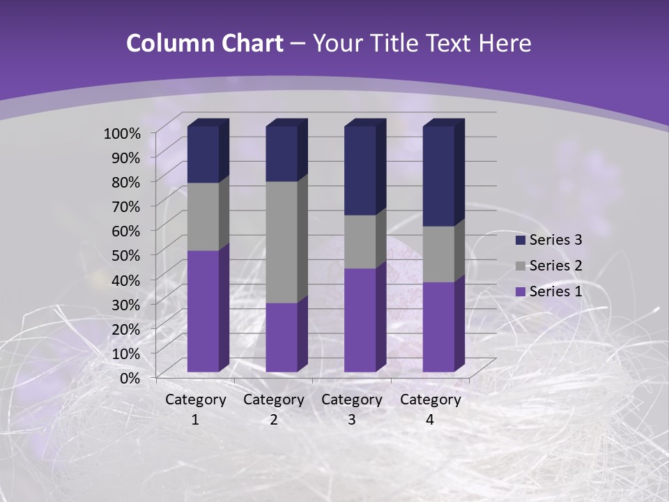 Purple Mottled Dyed PowerPoint Template