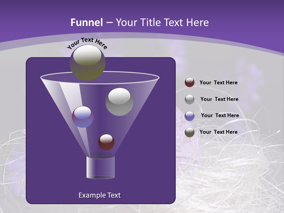 Purple Mottled Dyed PowerPoint Template