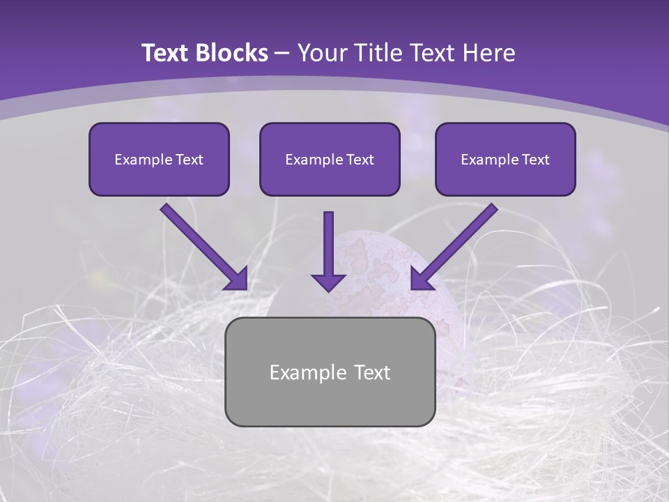 Purple Mottled Dyed PowerPoint Template