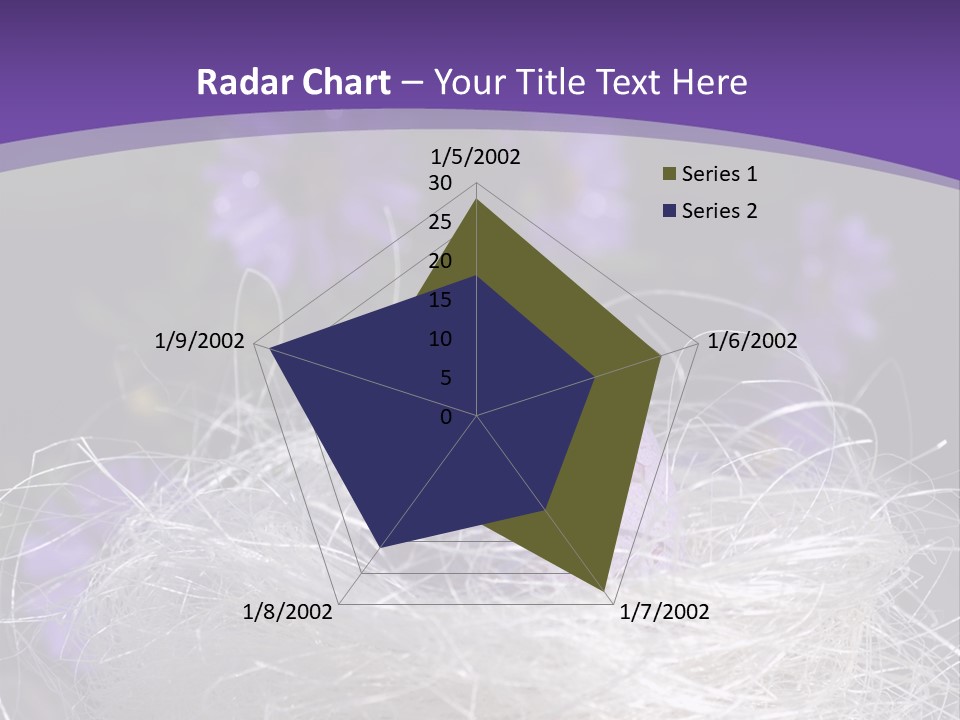 Purple Mottled Dyed PowerPoint Template