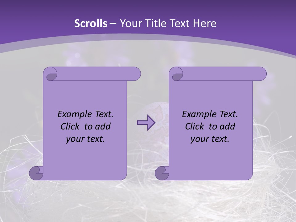 Purple Mottled Dyed PowerPoint Template