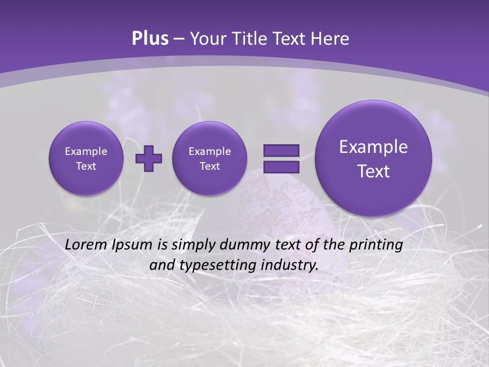 Purple Mottled Dyed PowerPoint Template