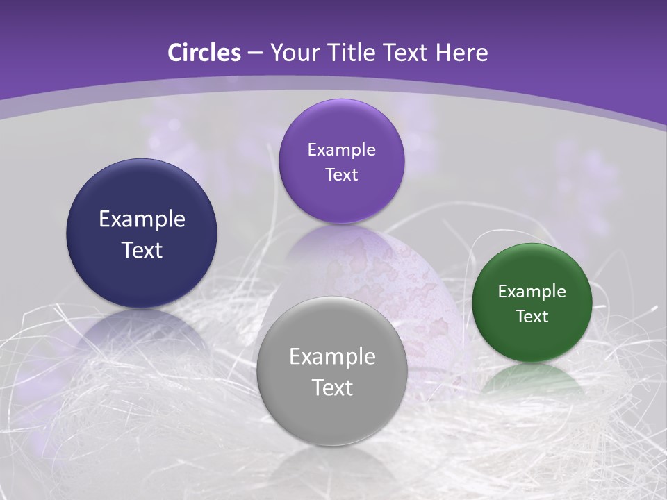 Purple Mottled Dyed PowerPoint Template