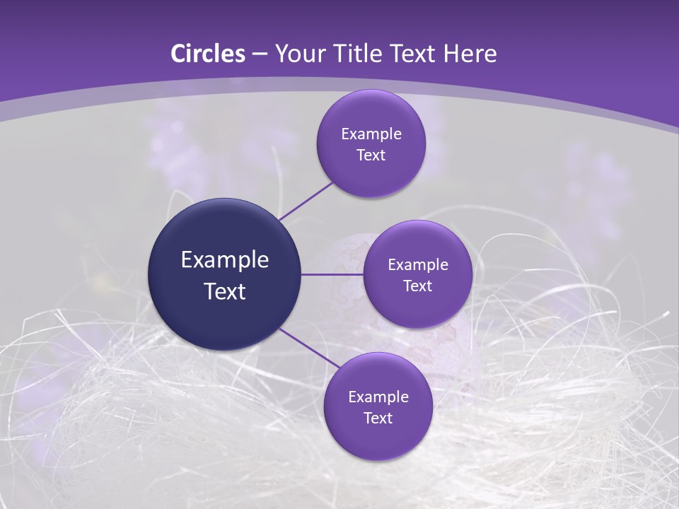 Purple Mottled Dyed PowerPoint Template