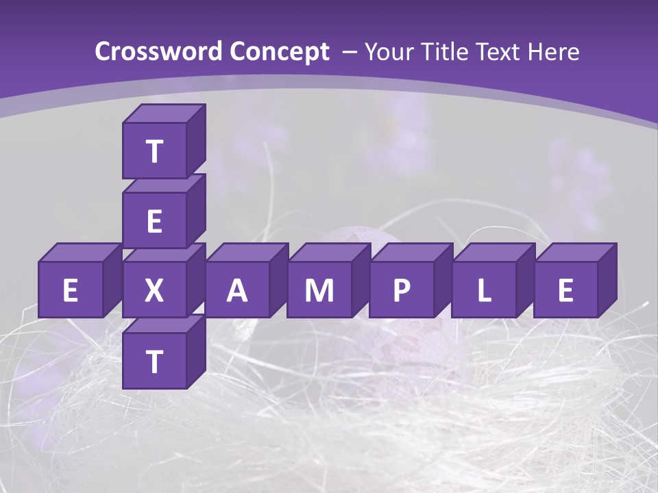 Purple Mottled Dyed PowerPoint Template