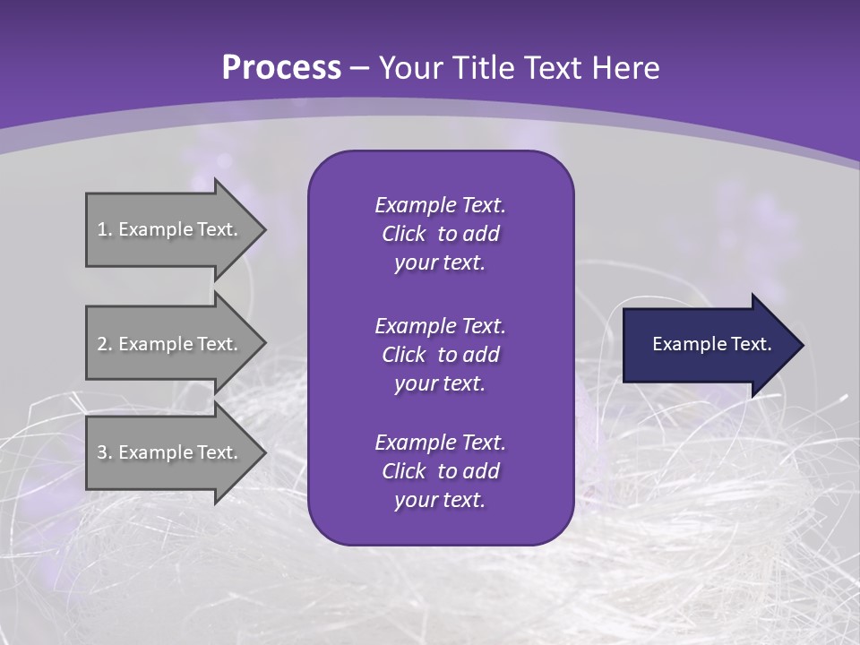 Purple Mottled Dyed PowerPoint Template